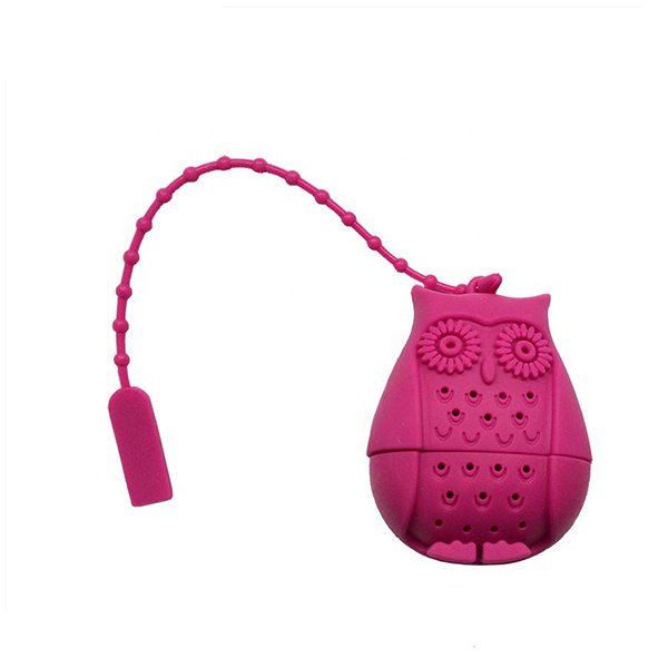 貓頭鷹造形矽膠茶袋浸泡器