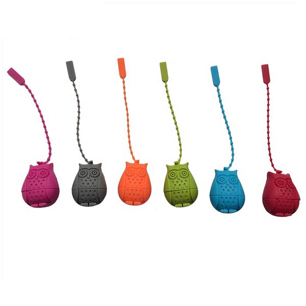 貓頭鷹造形矽膠茶袋浸泡器