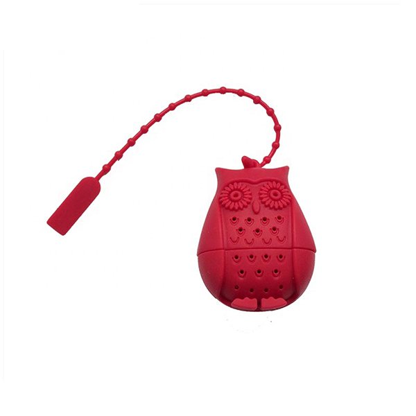 貓頭鷹造形矽膠茶袋浸泡器