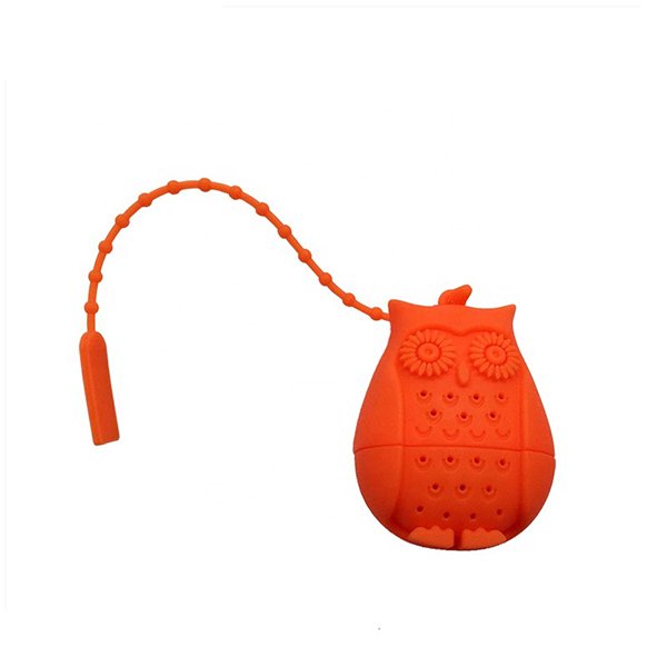 貓頭鷹造形矽膠茶袋浸泡器