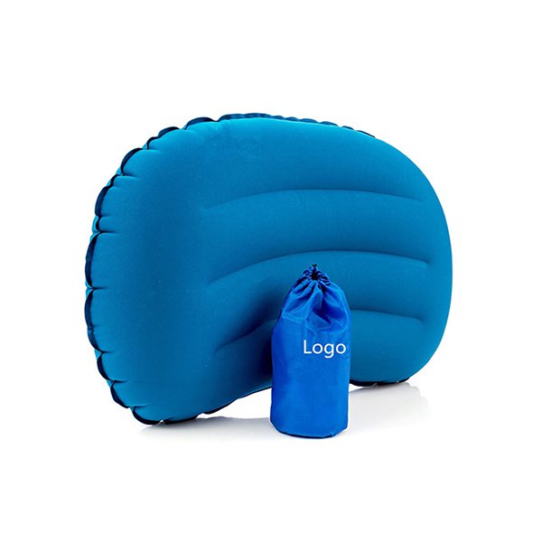 單向閥人工充氣式長型旅行充氣枕頭