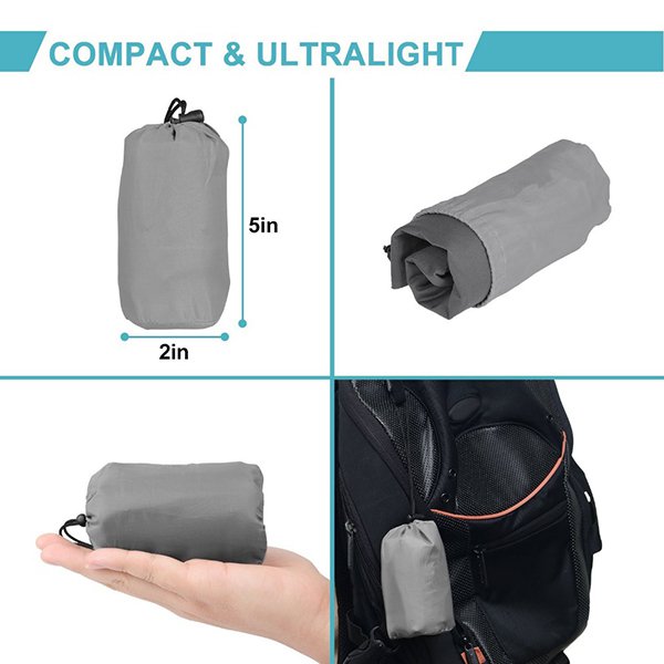 單向閥人工充氣式長型旅行充氣枕頭