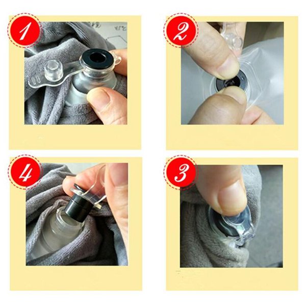 人工充氣式U型充氣枕頭-30D聚酯纖維