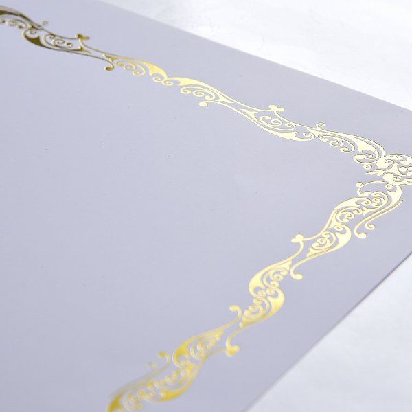 A4直式空白燙金獎狀製作