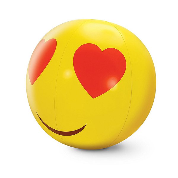 表情符號充氣沙灘球