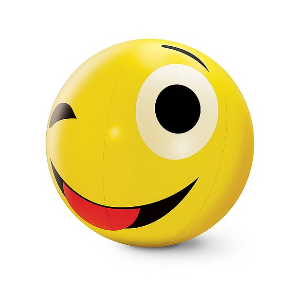 表情符號充氣沙灘球