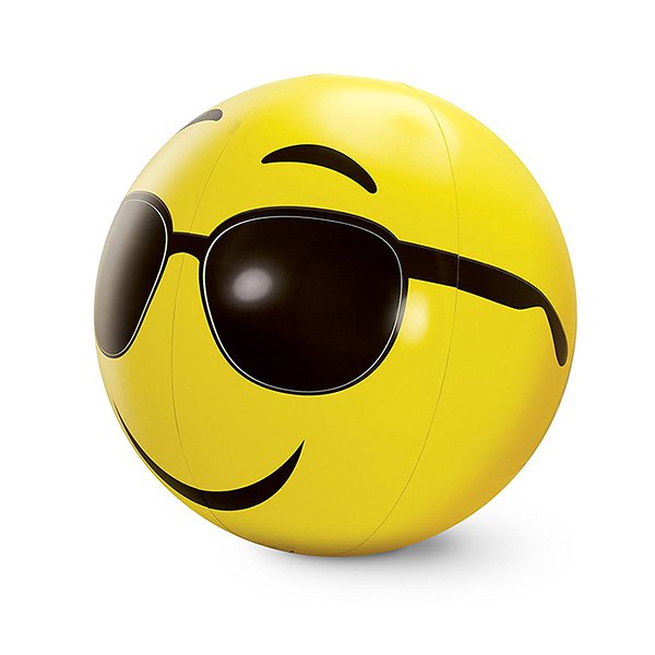 表情符號充氣沙灘球