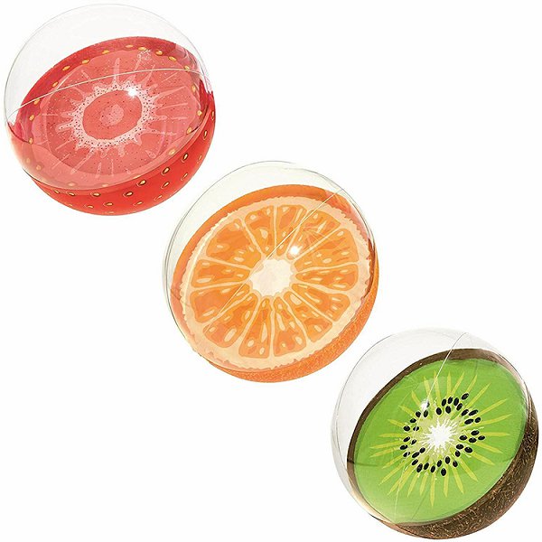 半透明水果造型充氣沙灘球