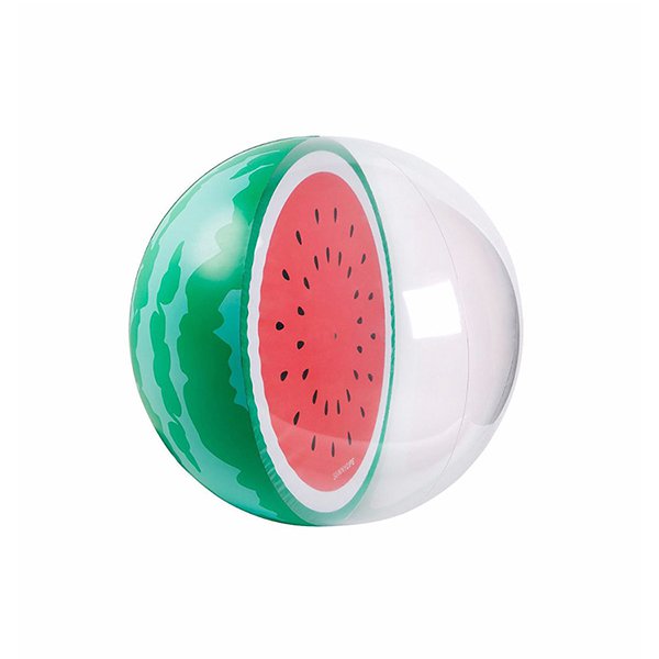 半透明西瓜造型充氣沙灘球