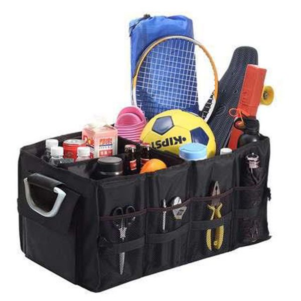 大型便攜式可折疊汽車後車箱置物箱