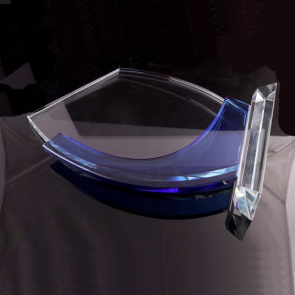 時尚雙層造型水晶獎盃