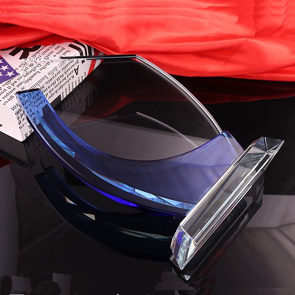 時尚雙層造型水晶獎盃