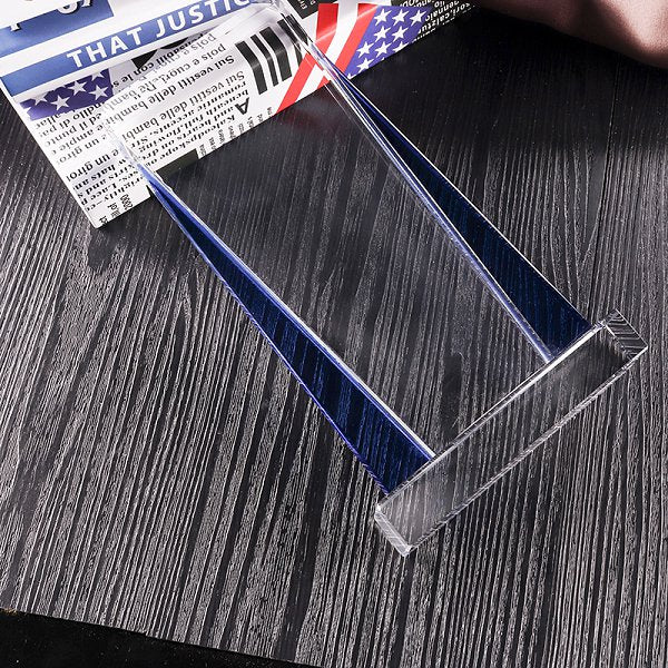 典雅切割方型水晶獎盃