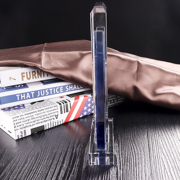 典雅切割方型水晶獎盃