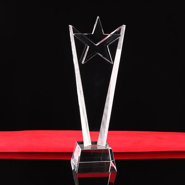 經典1.2kg星星造型水晶獎盃