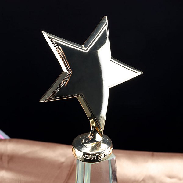 高質感2.5kg星星造型水晶獎盃