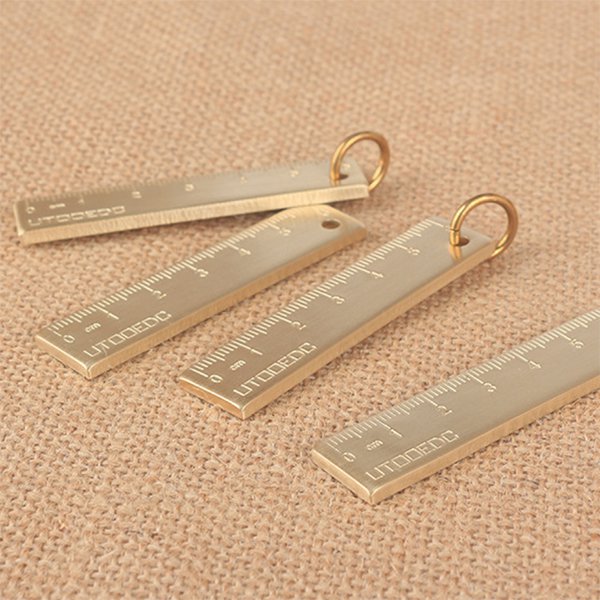 6cm金屬迷你鑰匙圈直尺