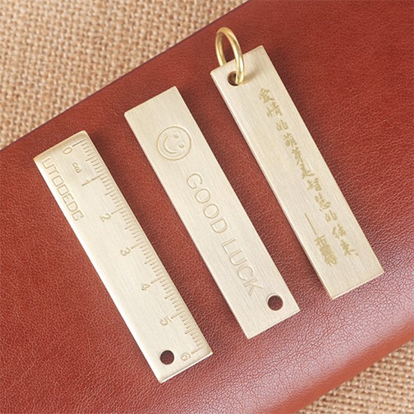 6cm金屬迷你鑰匙圈直尺