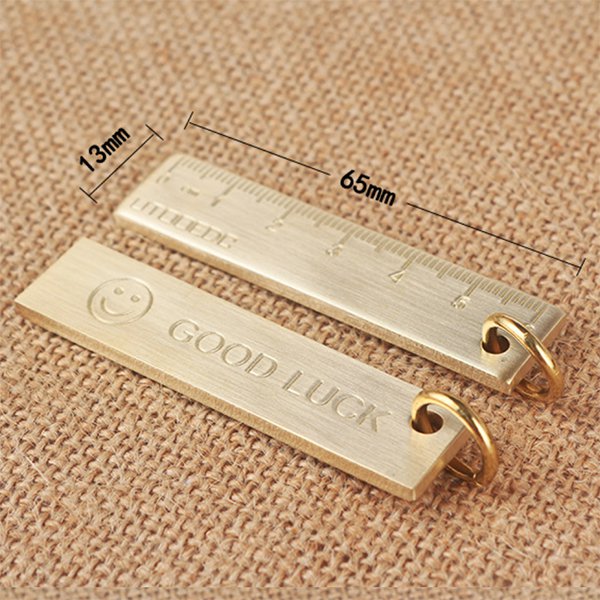 6cm金屬迷你鑰匙圈直尺