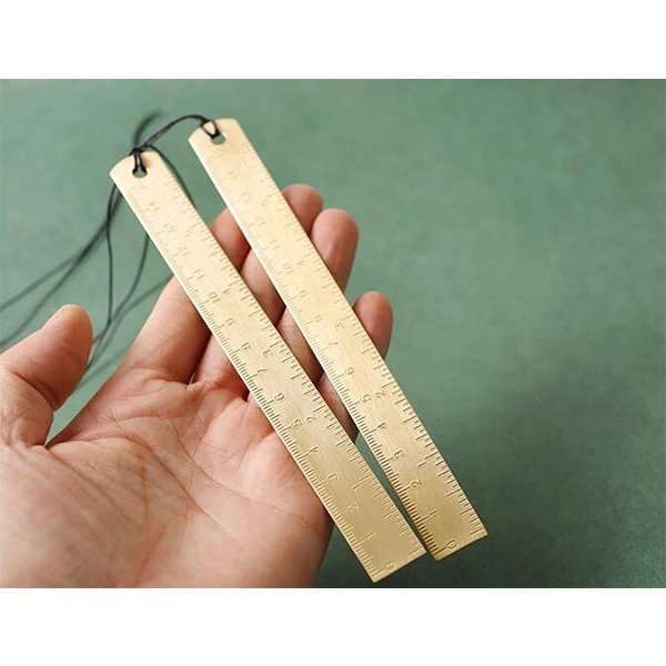 15cm黃酮金屬製高質感直尺