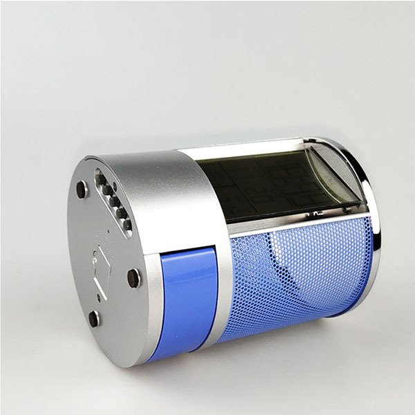 多功能溫度計數字鬧鐘筆筒