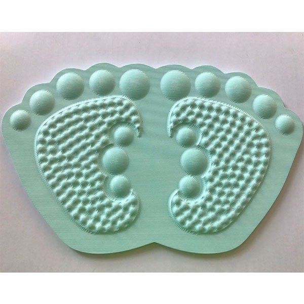 腳掌造型按摩防滑珪藻土吸水浴墊