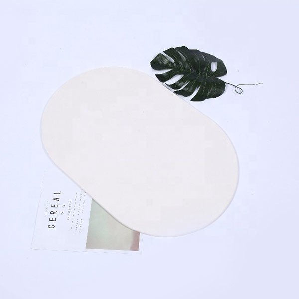 橢圓形珪藻土浴室防滑吸水地墊