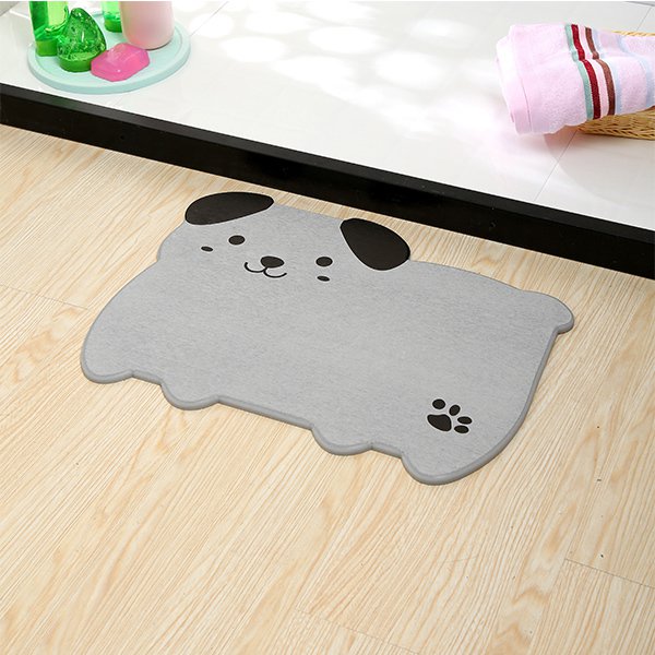 可愛狗狗吸水速乾珪藻土地墊