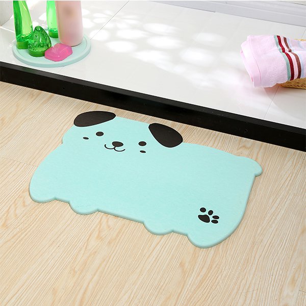 可愛狗狗吸水速乾珪藻土地墊
