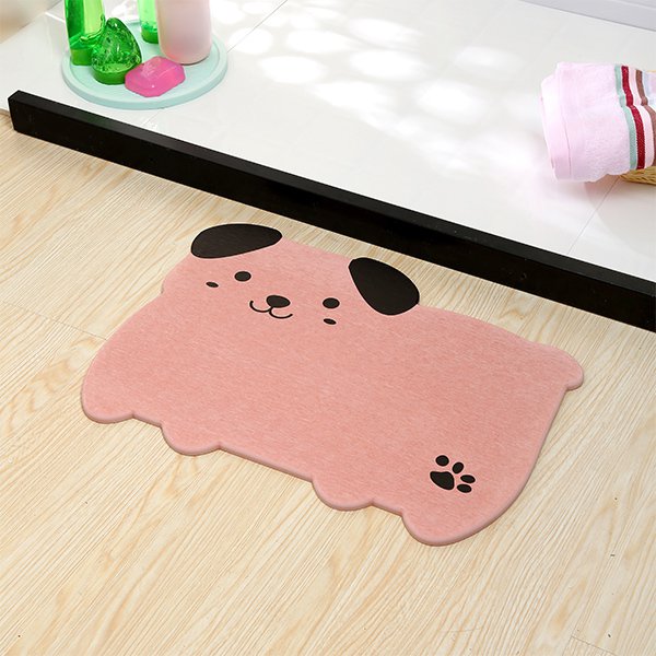 可愛狗狗吸水速乾珪藻土地墊