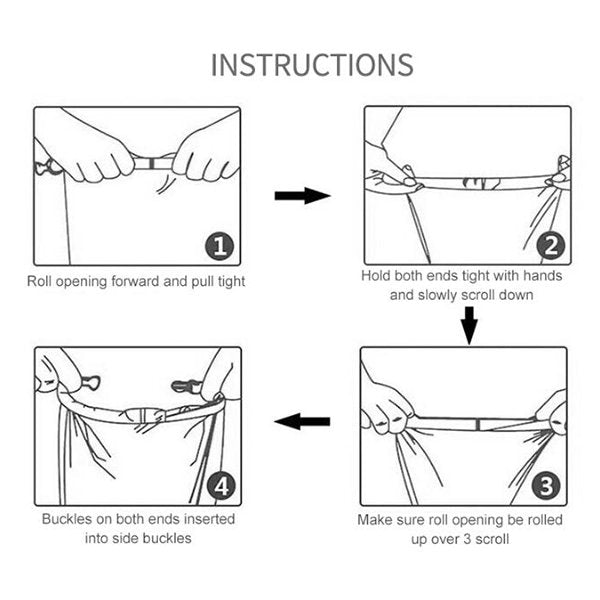 單拉鍊隔層戶外防水桶包