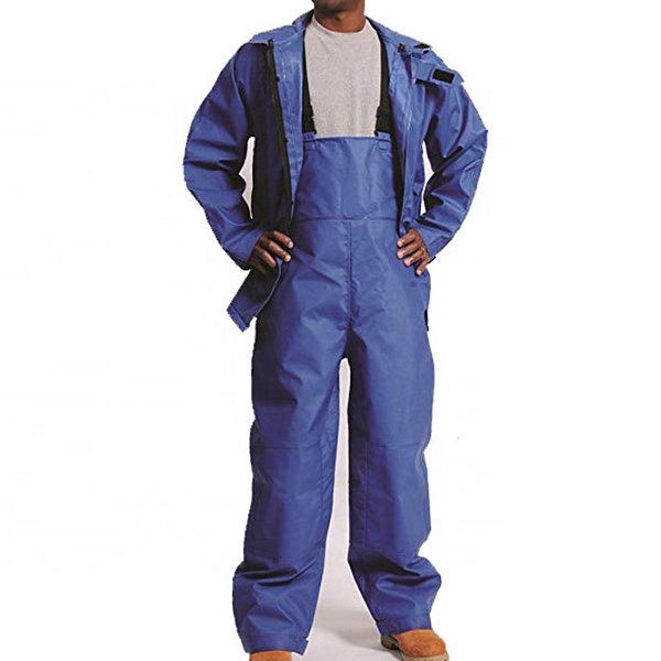 兩件式彩色背帶成人雨衣