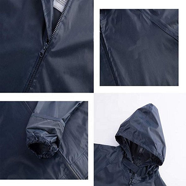 兩件式輕便防水成人雨衣