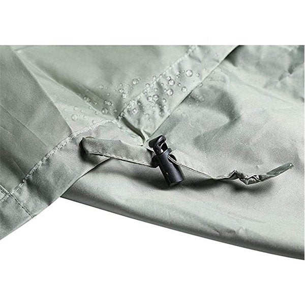 連身式時尚腰部束繩成人雨衣