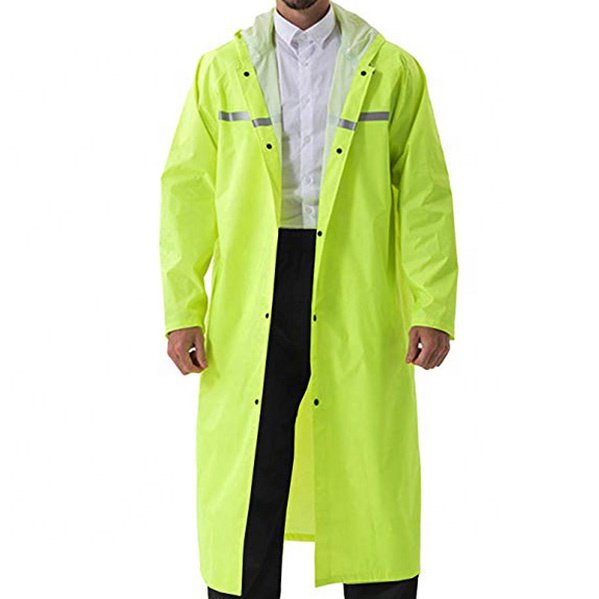 連身式安全反光條成人雨衣