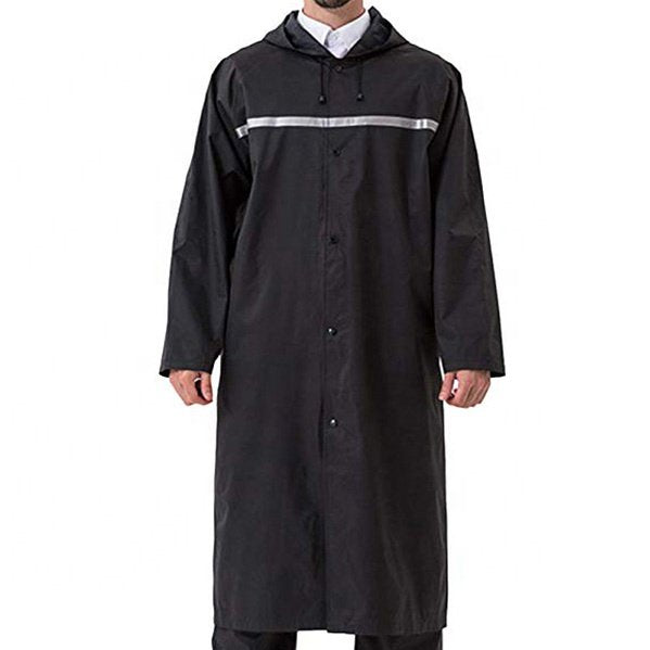 連身式安全反光條成人雨衣
