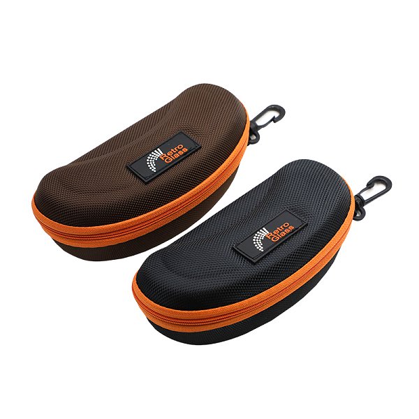 PU皮革拉鍊式客製化眼鏡盒