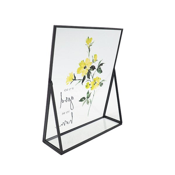 黑色金屬玻璃相框