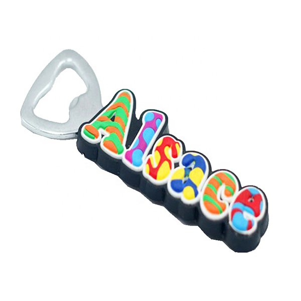 PVC客製化3D不銹鋼磁鐵開瓶器