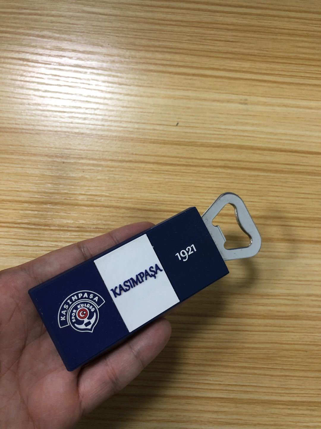 PVC客製化3D不銹鋼磁鐵開瓶器