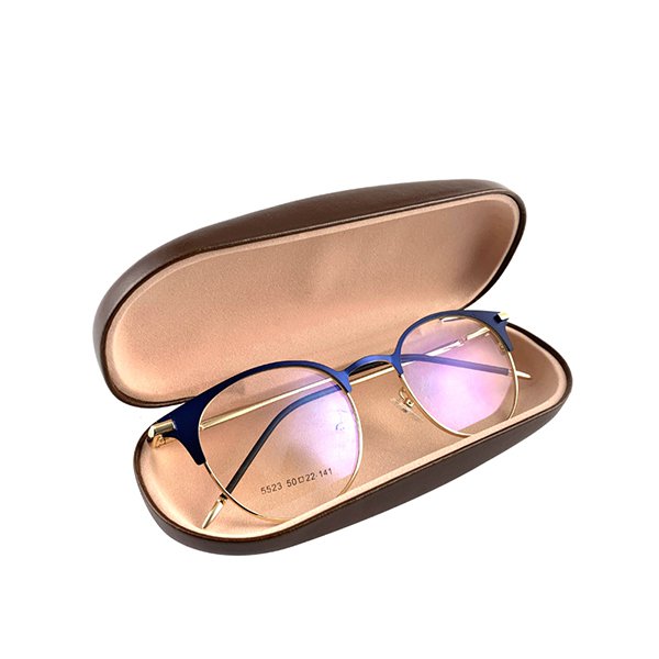 皮革紋路硬殼眼鏡盒