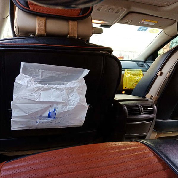 拋棄式可分解可黏式車用垃圾袋