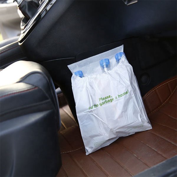 拋棄式可分解可黏式車用垃圾袋