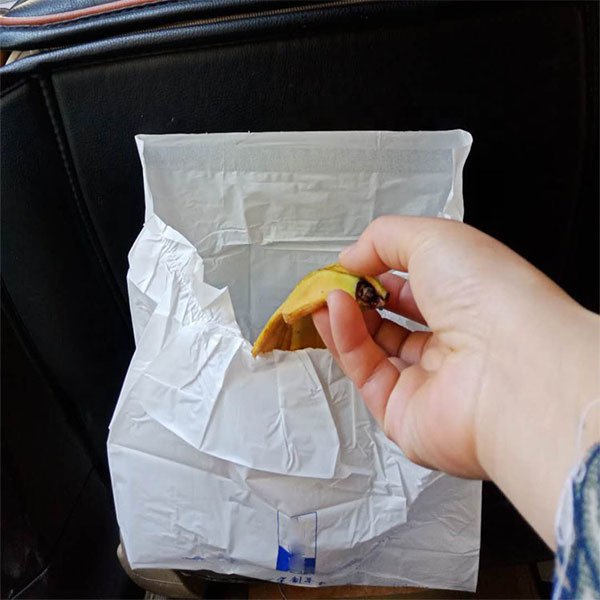 拋棄式可分解可黏式車用垃圾袋