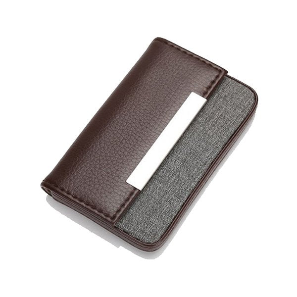 牛皮金屬扣名片夾