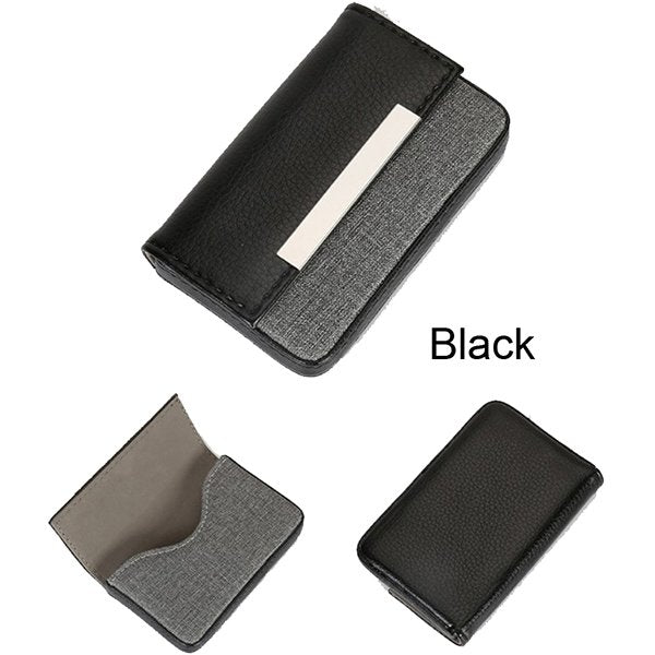 牛皮金屬扣名片夾