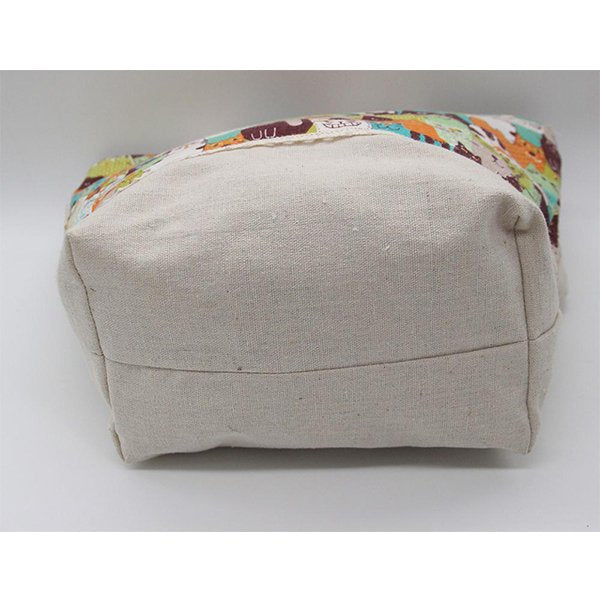 貓咪輕量拉鍊手提袋-帆布托特包