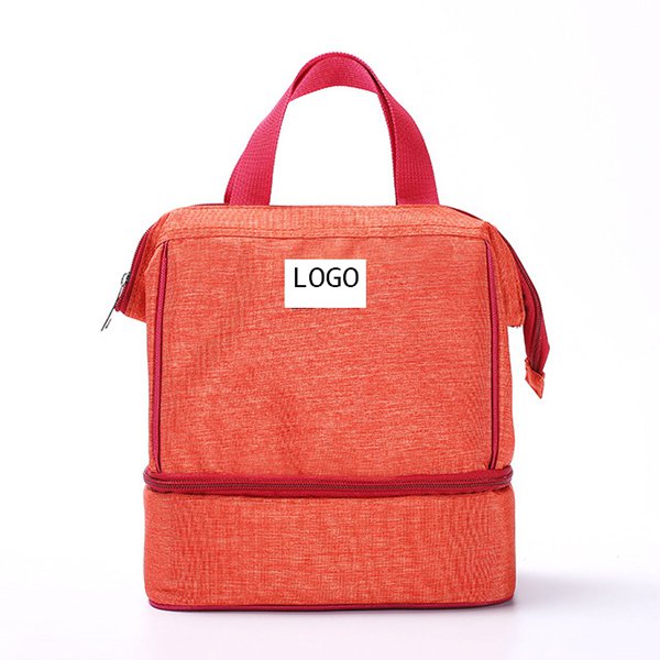 大容量雙層拉鍊保冷袋