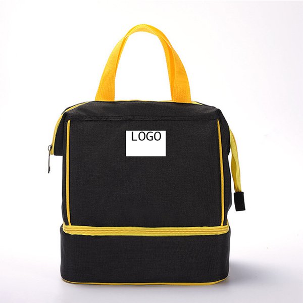 大容量雙層拉鍊保冷袋