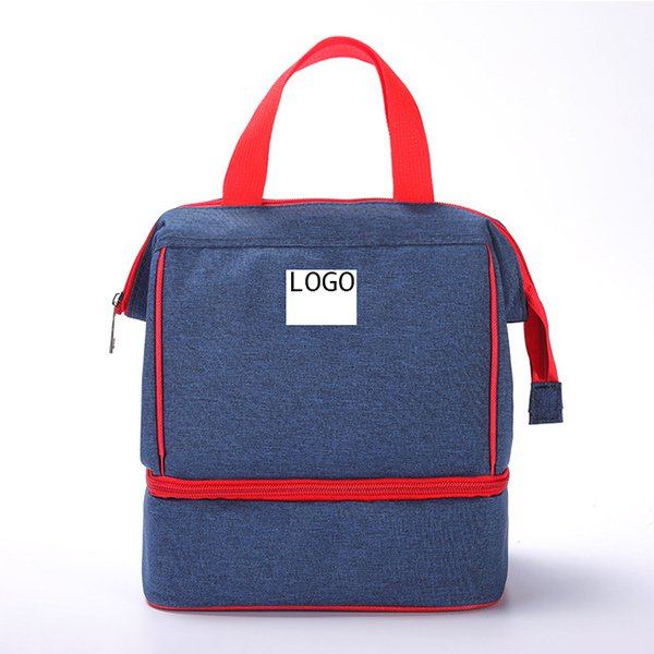 大容量雙層拉鍊保冷袋